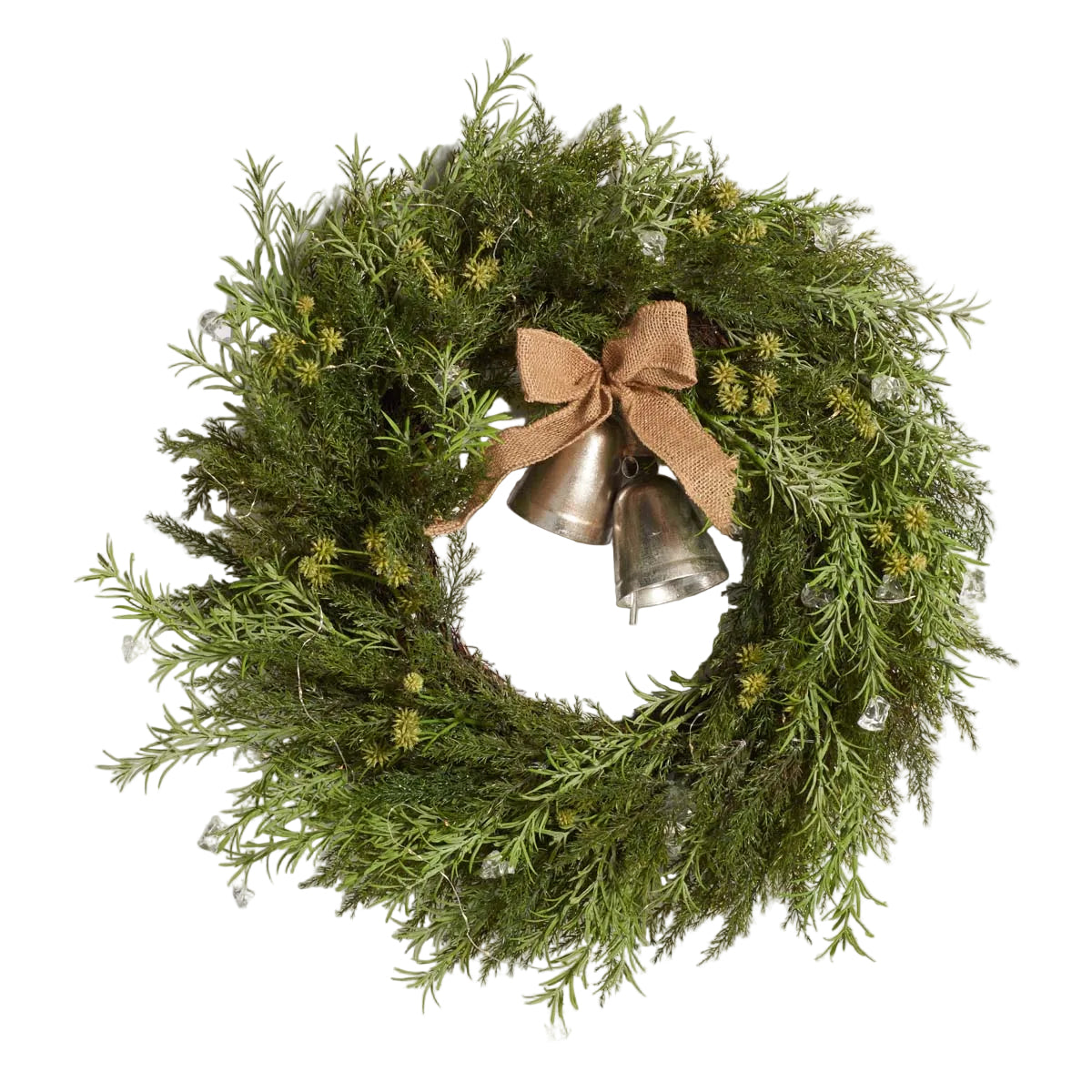 Faux 22 Pine Led Wreath | Safavieh - FXP1096 - Green
