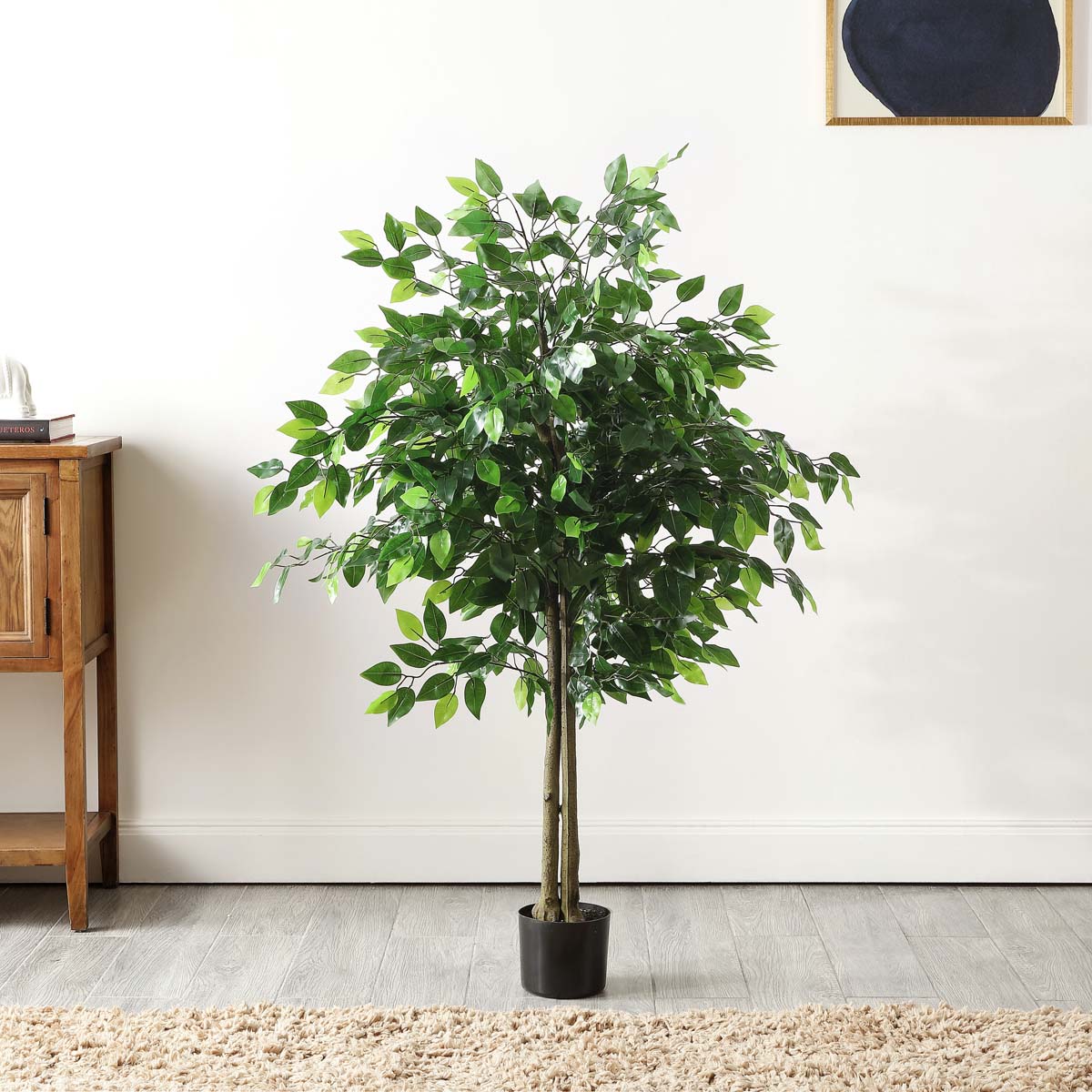 Safavieh Faux Bush Ficus 55 Potted Tree , FXP2014 - Green