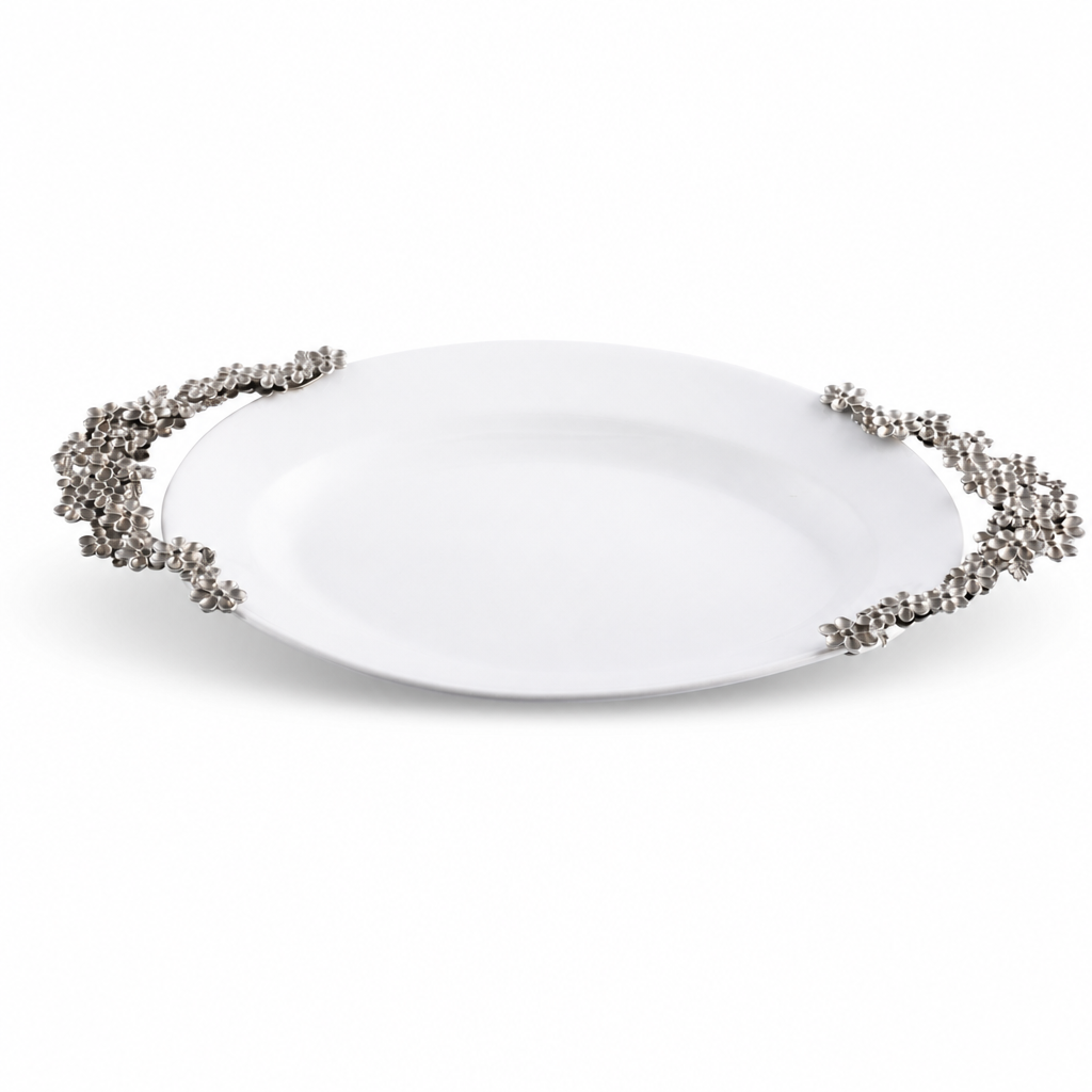 Lilacs Stoneware Serving Tray
