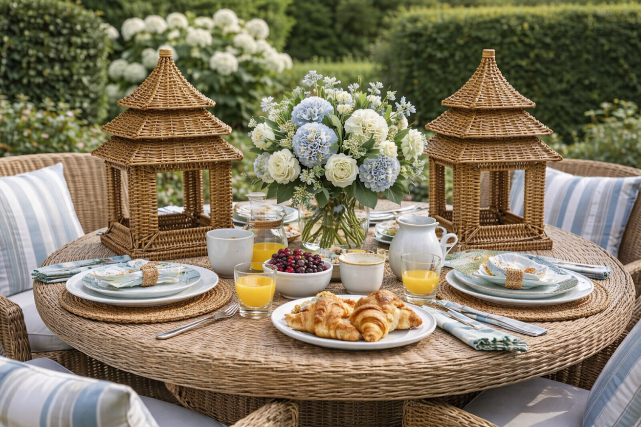 Square Wicker Pagoda (3 Sizes)