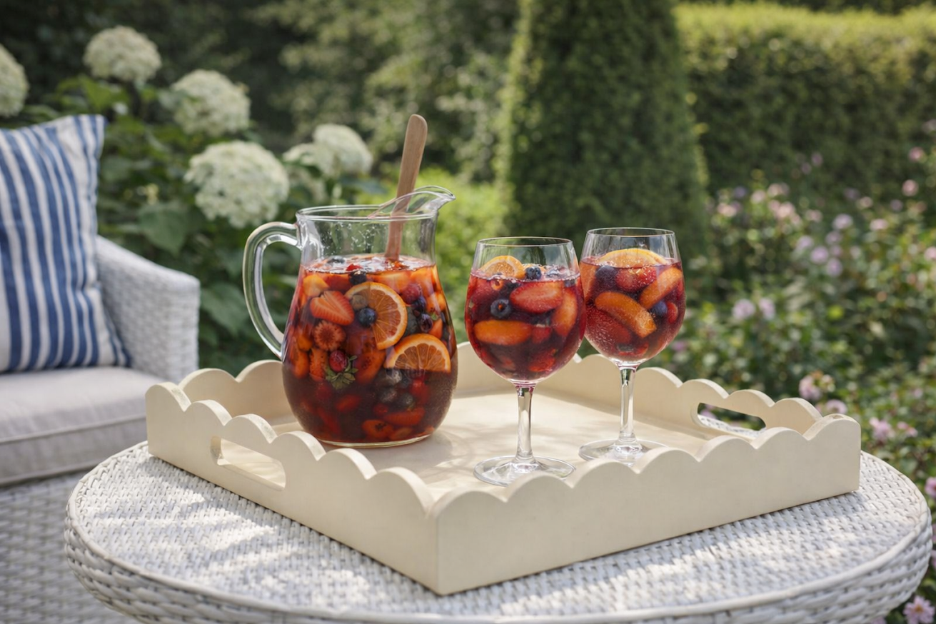 Ivory Lacquered Tray