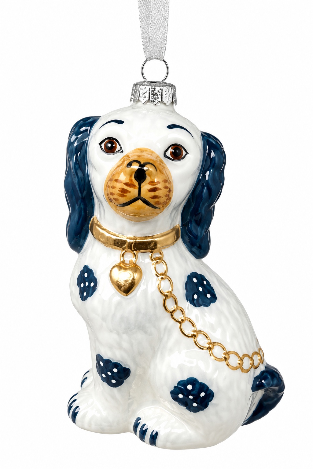 Blue & White Staffordshire Ornament