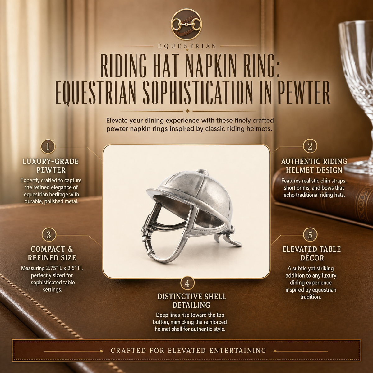 Riding Hat Napkin Ring