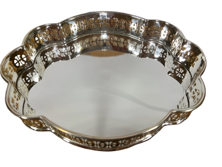 Etched Silver Tray