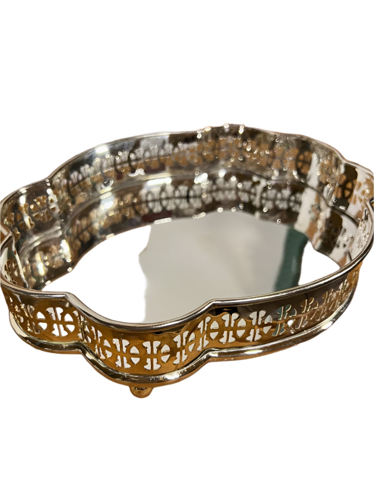 Etched Silver Tray