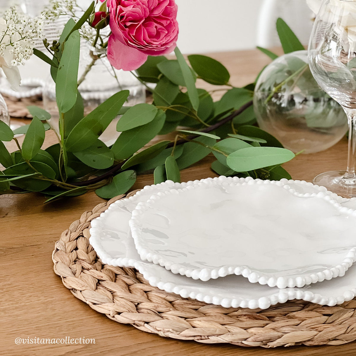 VIDA Alegria Dinner Plate Set of 4 (White)