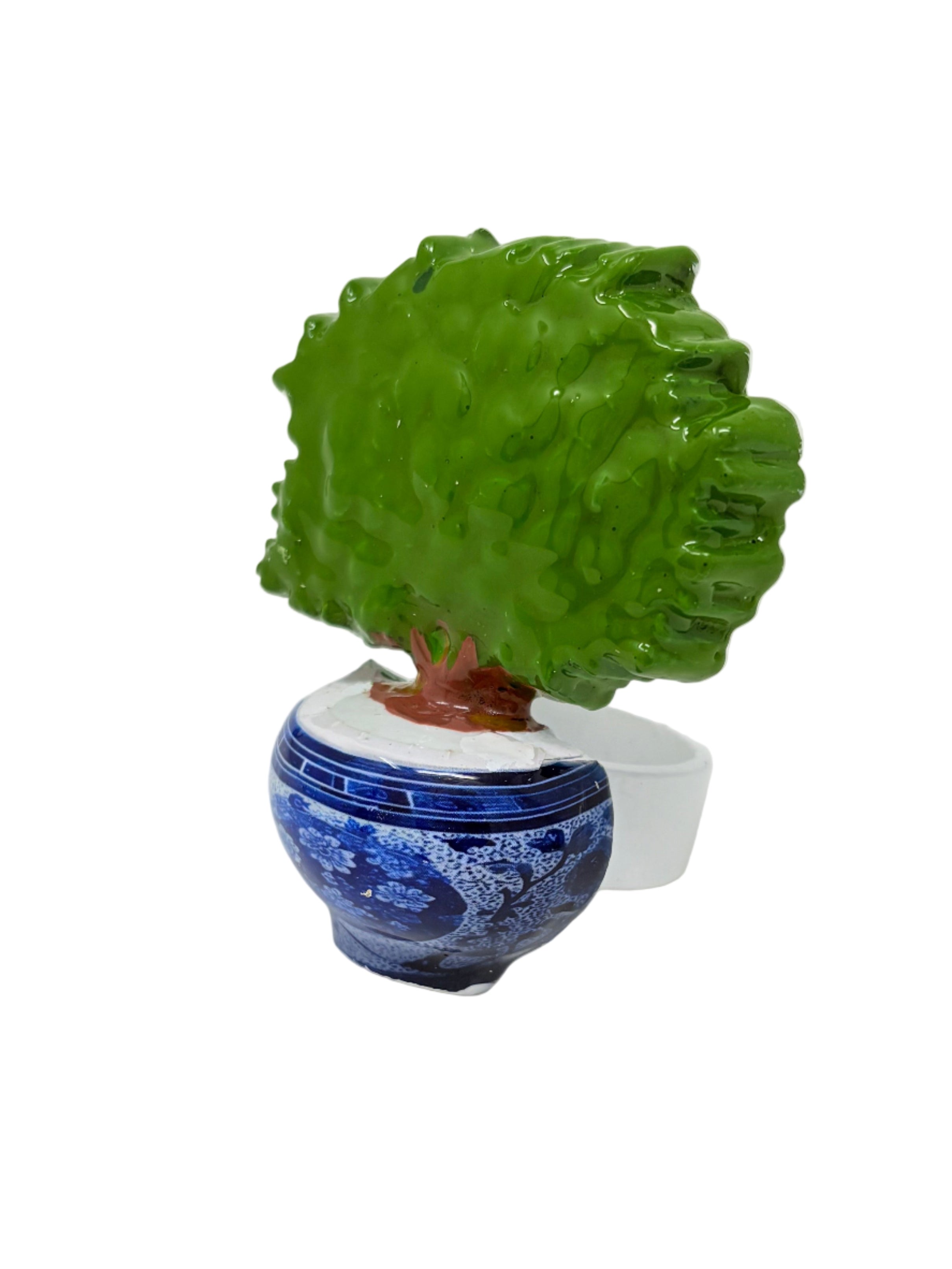 Blue Cachepot Topiary Set of 4 Napkin Ring