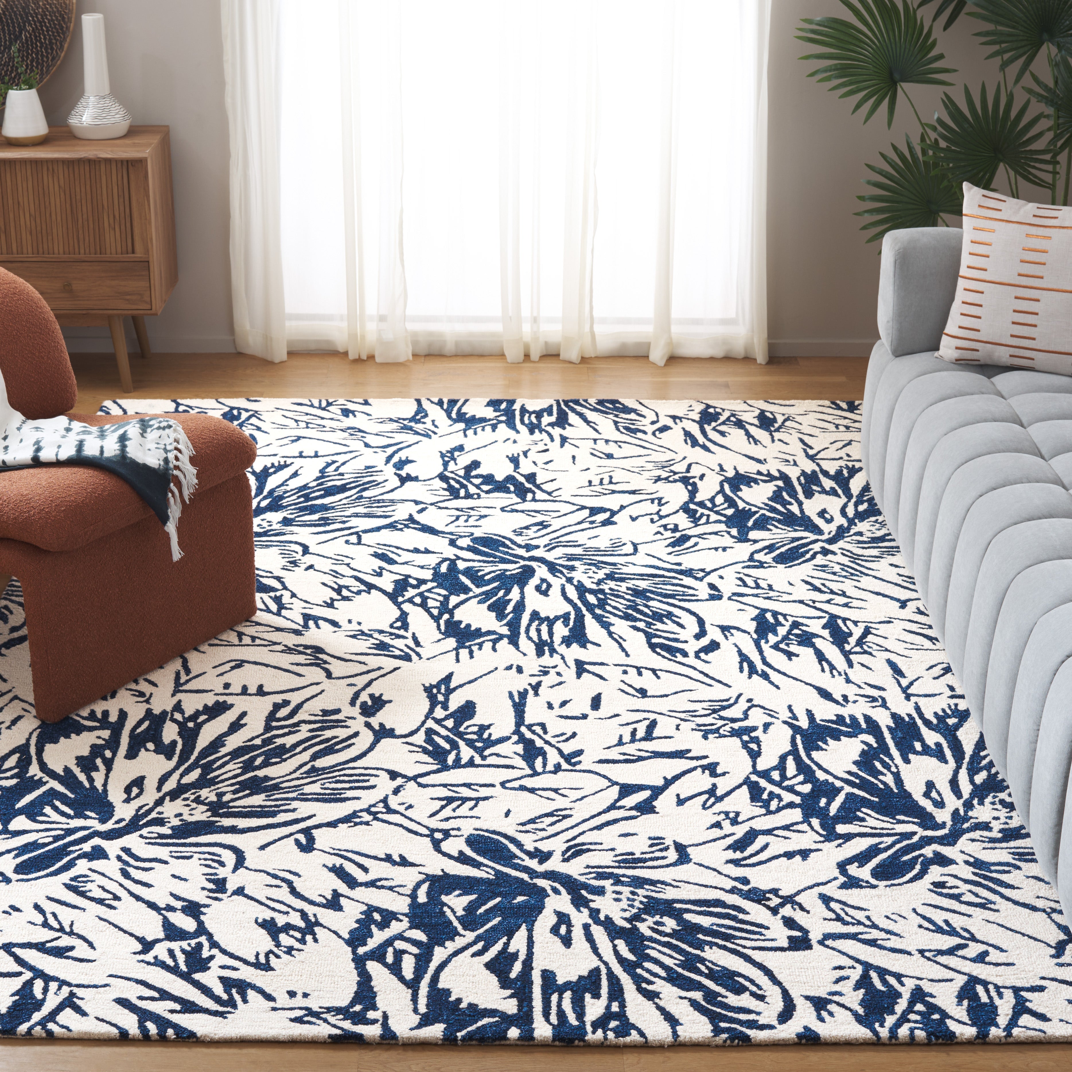 Ivory / Blue