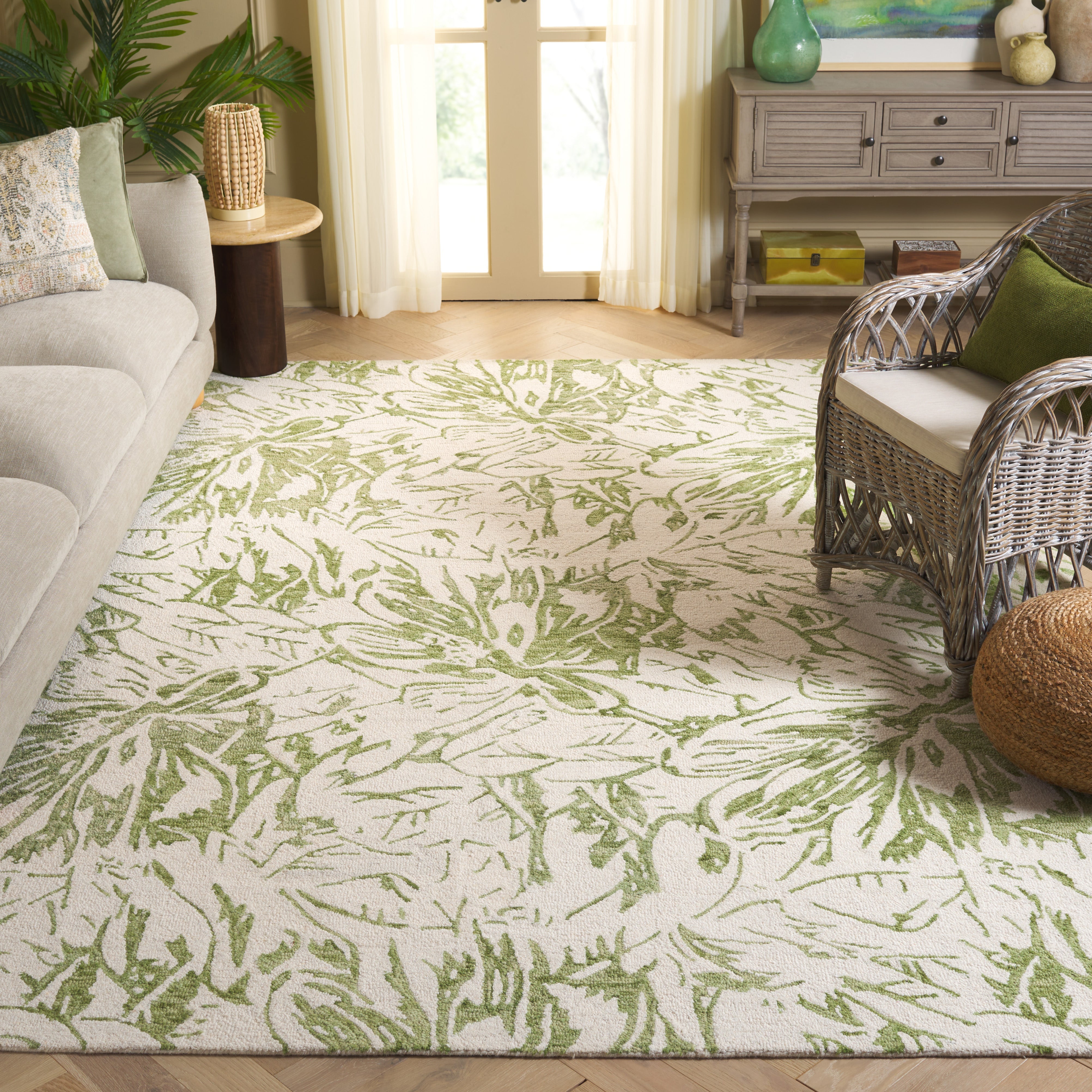 Ivory / Green