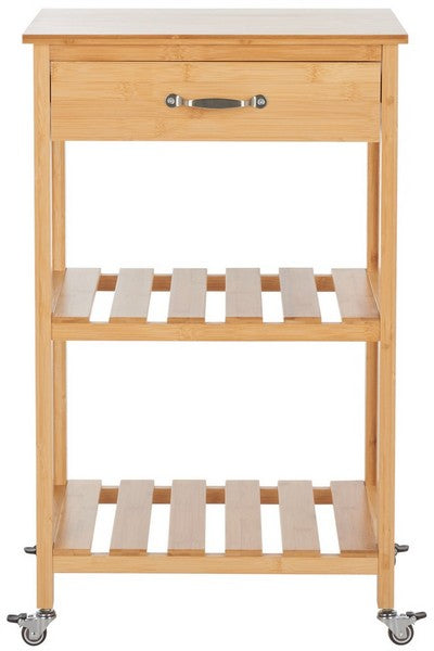 Corteau Kitchen Cart, KCH1900 | Safavieh - Natural