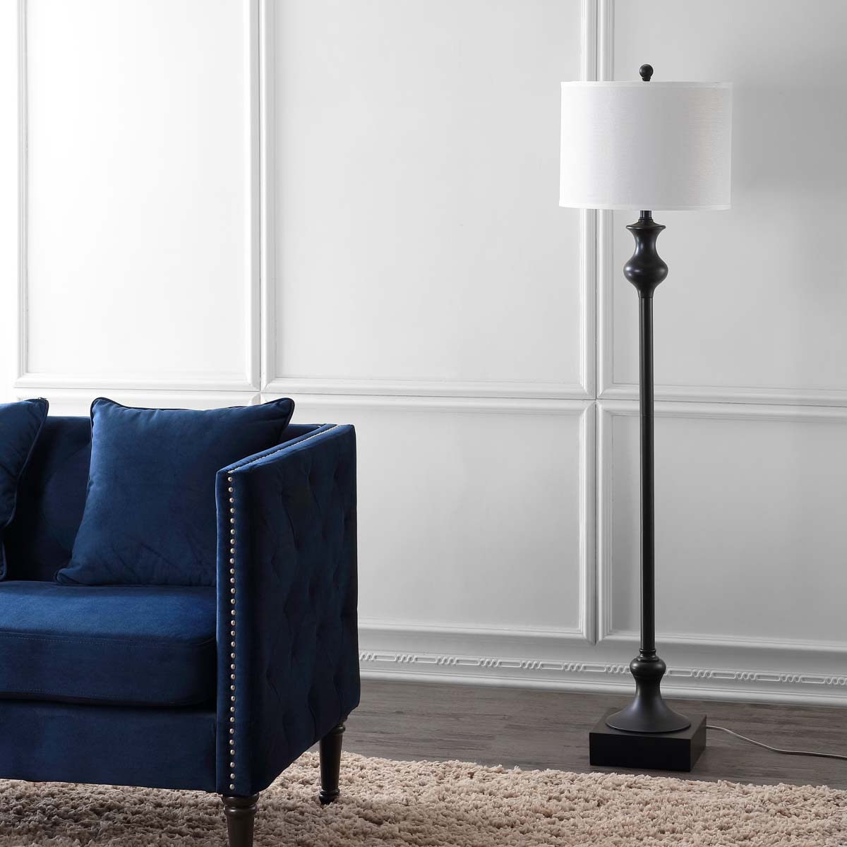Safavieh Brewster 61.5 Inch H Floor Lamp, LIT4341 - Oil Rubbed Bronze (Black)