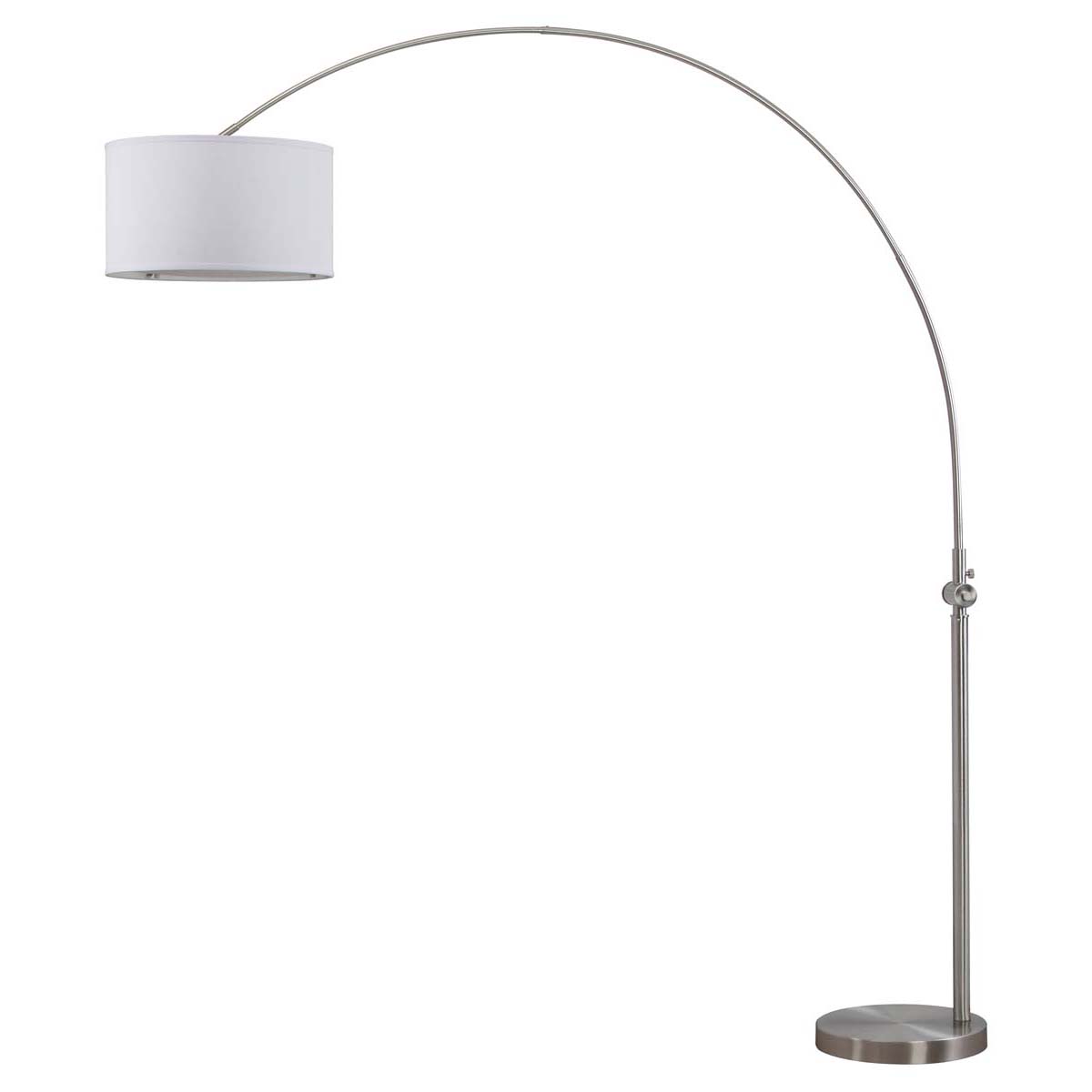 Safavieh Ascella 86 Inch H Arc Floor Lamp, LIT4351 - Nickel