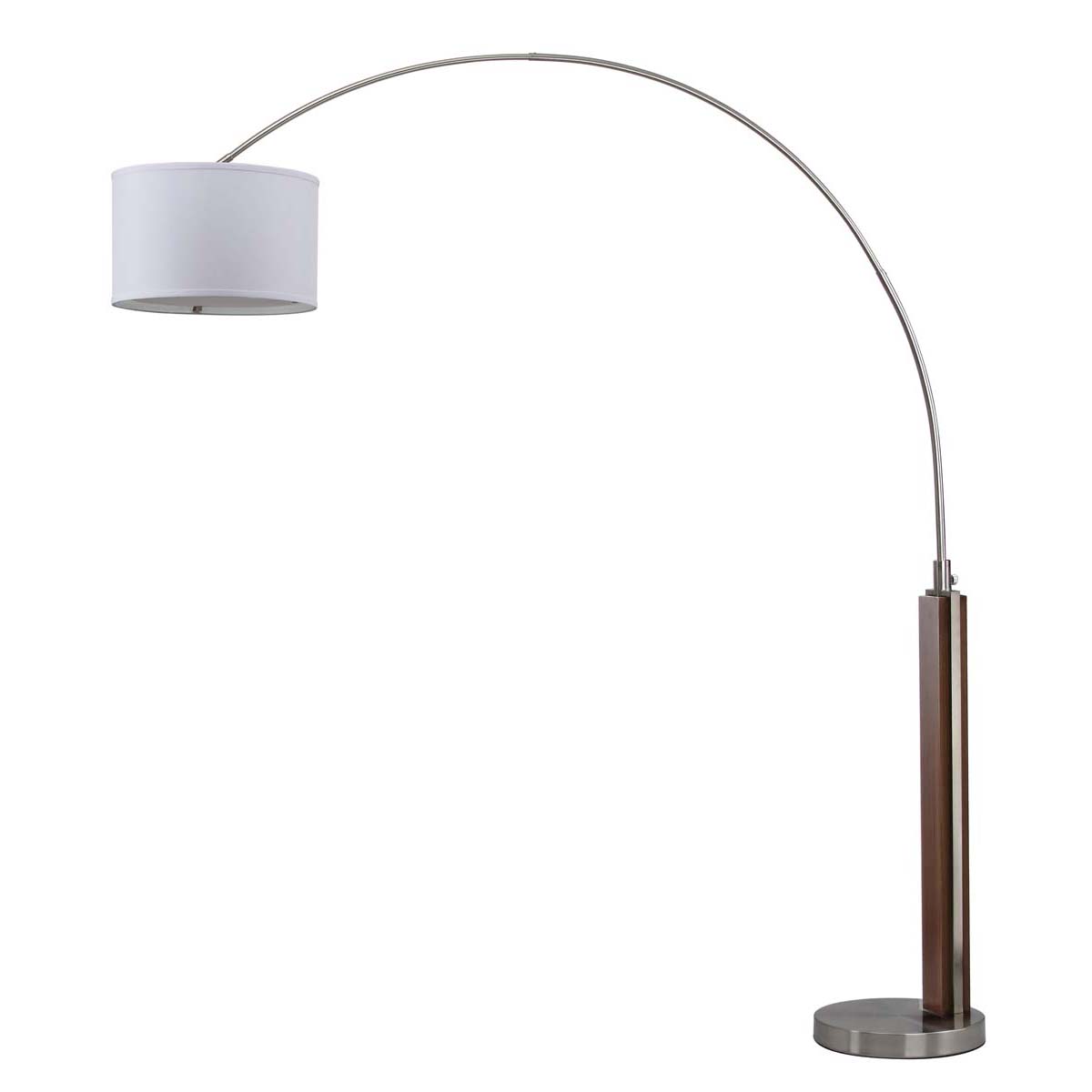 Safavieh Aries 86.5 Inch H Arc Floor Lamp, LIT4354 - Nickel