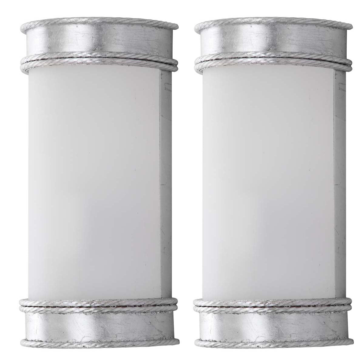 Florence 12 Inch H Wall Sconce (Set of 2)| Safavieh - Silver