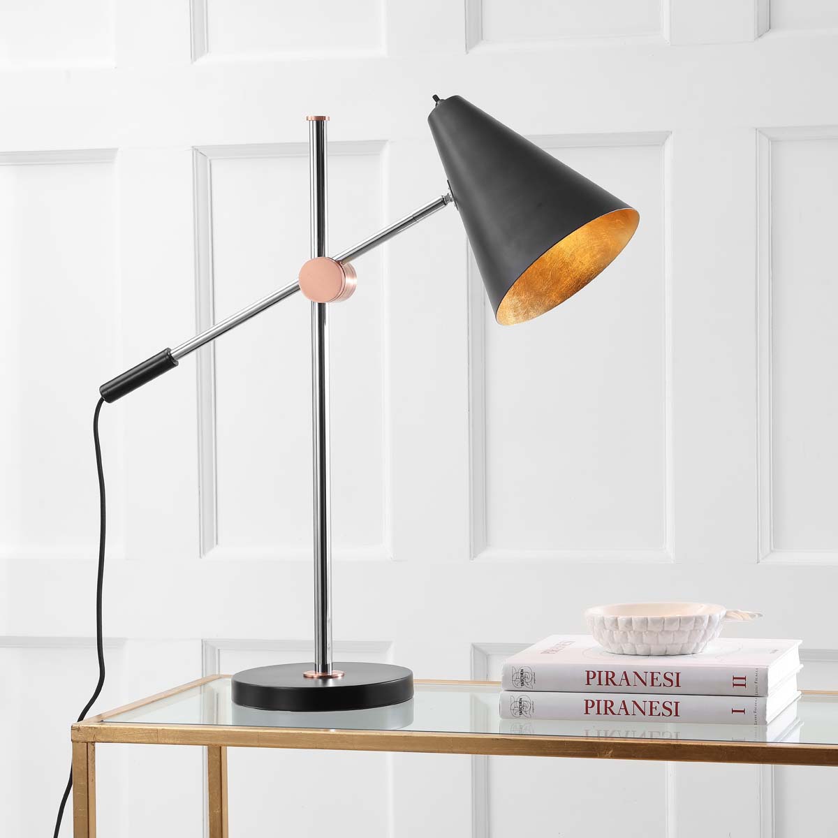Safavieh Alexus 28 Inch H Table Lamp, LIT4517 - Black