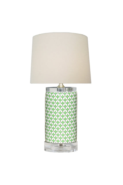 Palmetto Green Fish Scale Crystal Lamp
