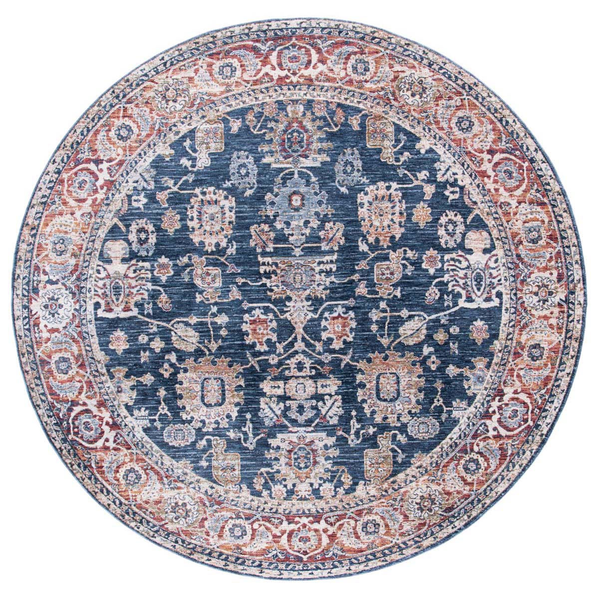 Bennet Rug | Lauren Ralph Lauren - LRL1341 - Dark Blue / Red