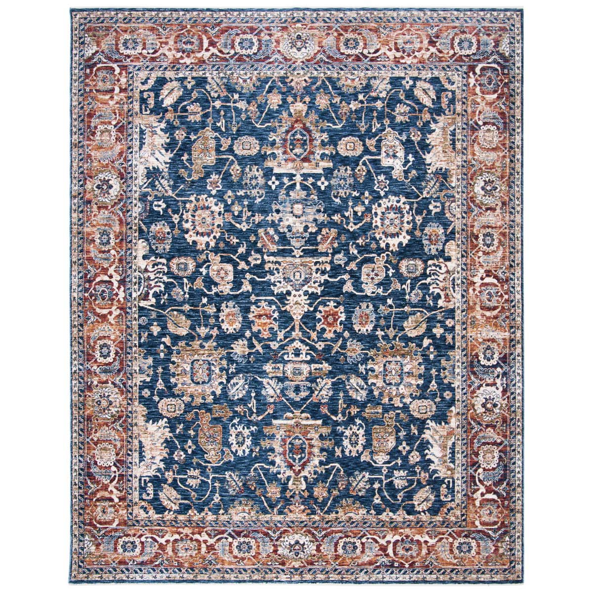 Bennet Rug | Lauren Ralph Lauren - LRL1341 - Dark Blue / Red