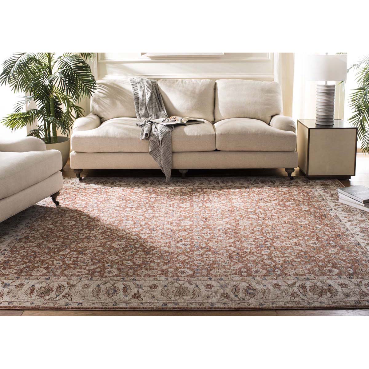 Helena Rug | Lauren Ralph Lauren - LRL1345 - Beige / Light Rust