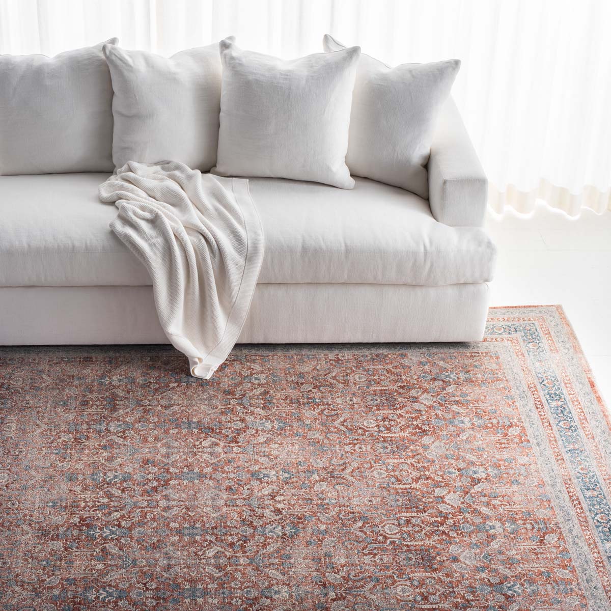 Sonya Rug | Lauren Ralph Lauren - LRL1956 - Rust / Blue