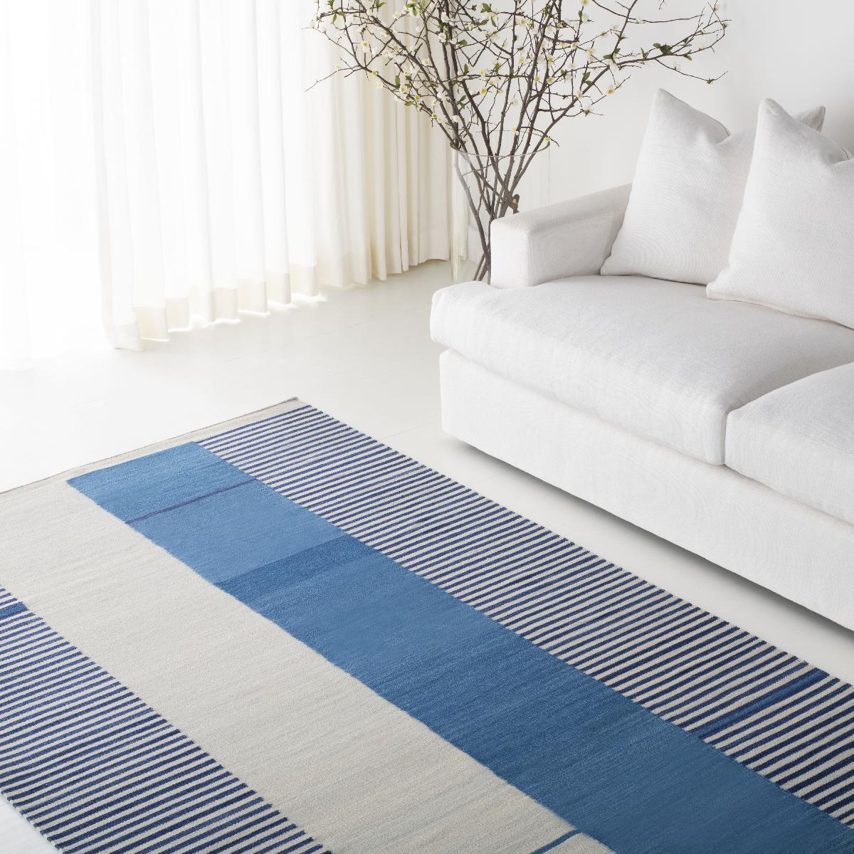 Aryn Stripe Rug | Lauren Ralph Lauren - LRL7310 - Pool