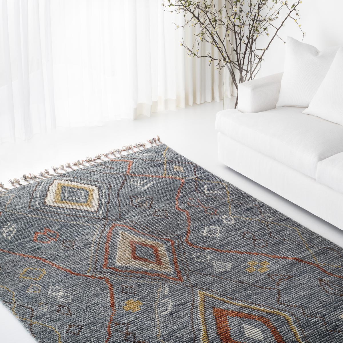 Nahala 7544 Rug | Lauren Ralph Lauren - LRL7544 - Denim