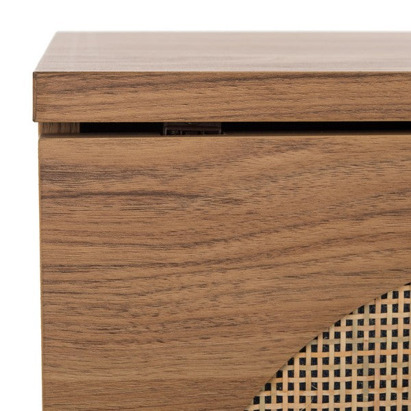 Claude 2 Door 2 Shelf Media Stand, MED9610 | Safavieh - Oak