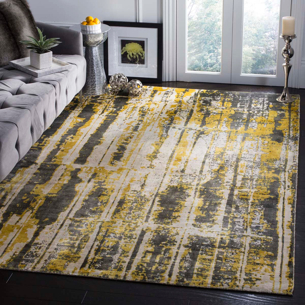 Mirage 267 Rug | Safavieh - MIR267 - Grey / Yellow