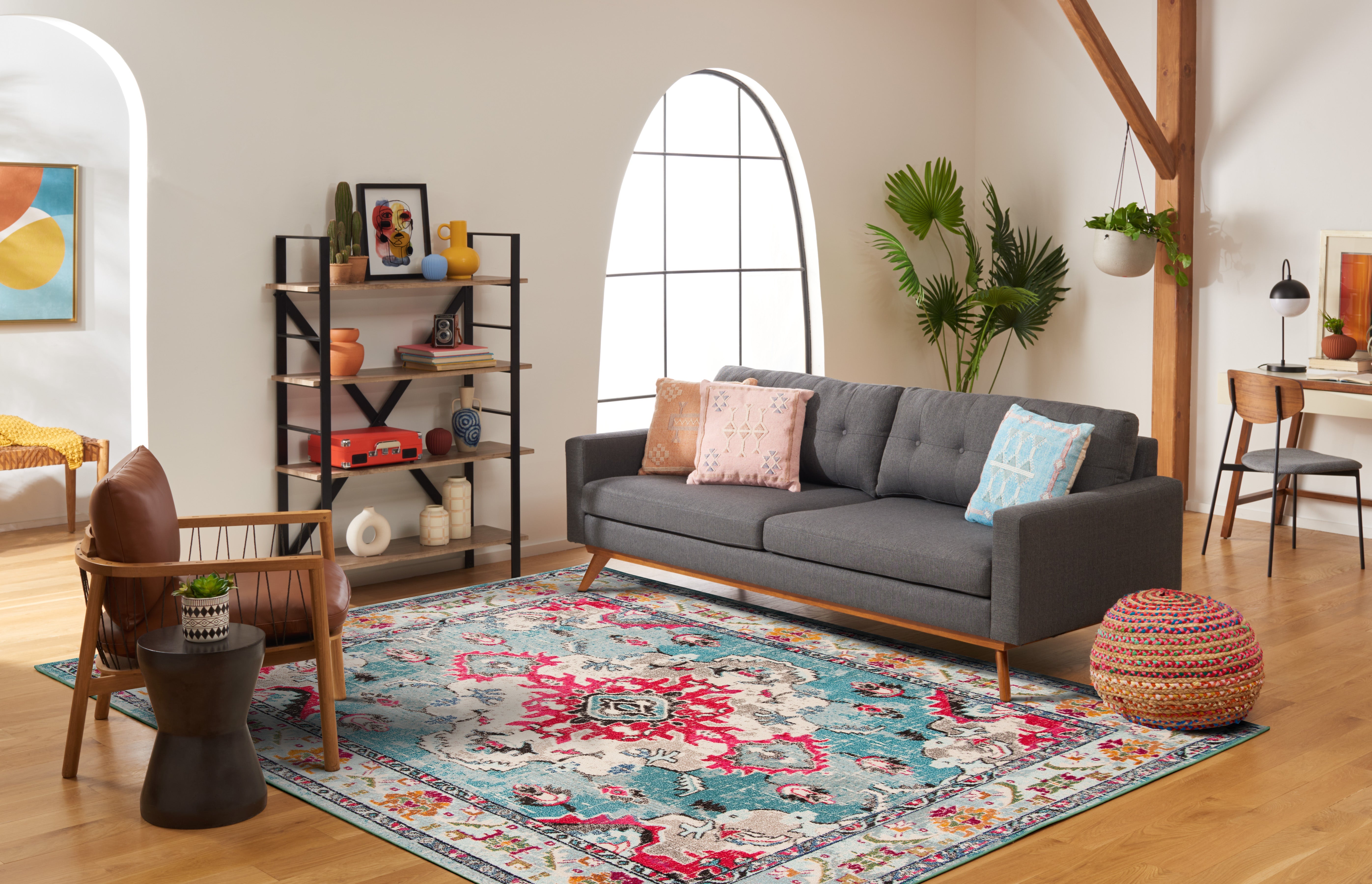 LIGHT BLUE / FUCHSIA