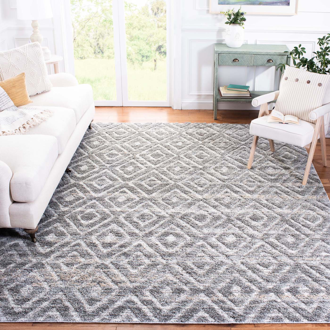 Martha Stewart 0782 Rug | Martha Stewart - MSR0782 - Dark Grey / Light Grey