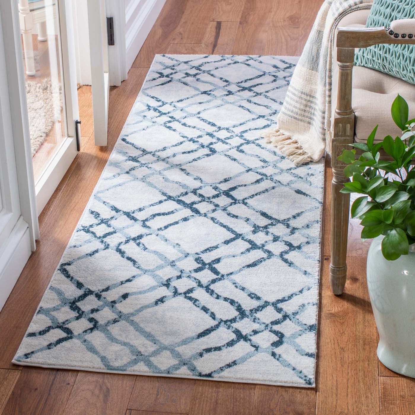 Martha Stewart 0957 Rug | Martha Stewart - MSR0957 - Ivory / Turquoise