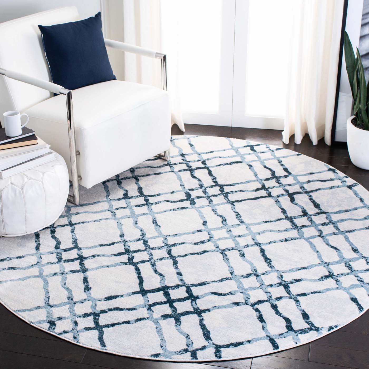 Martha Stewart 0957 Rug | Martha Stewart - MSR0957 - Ivory / Turquoise