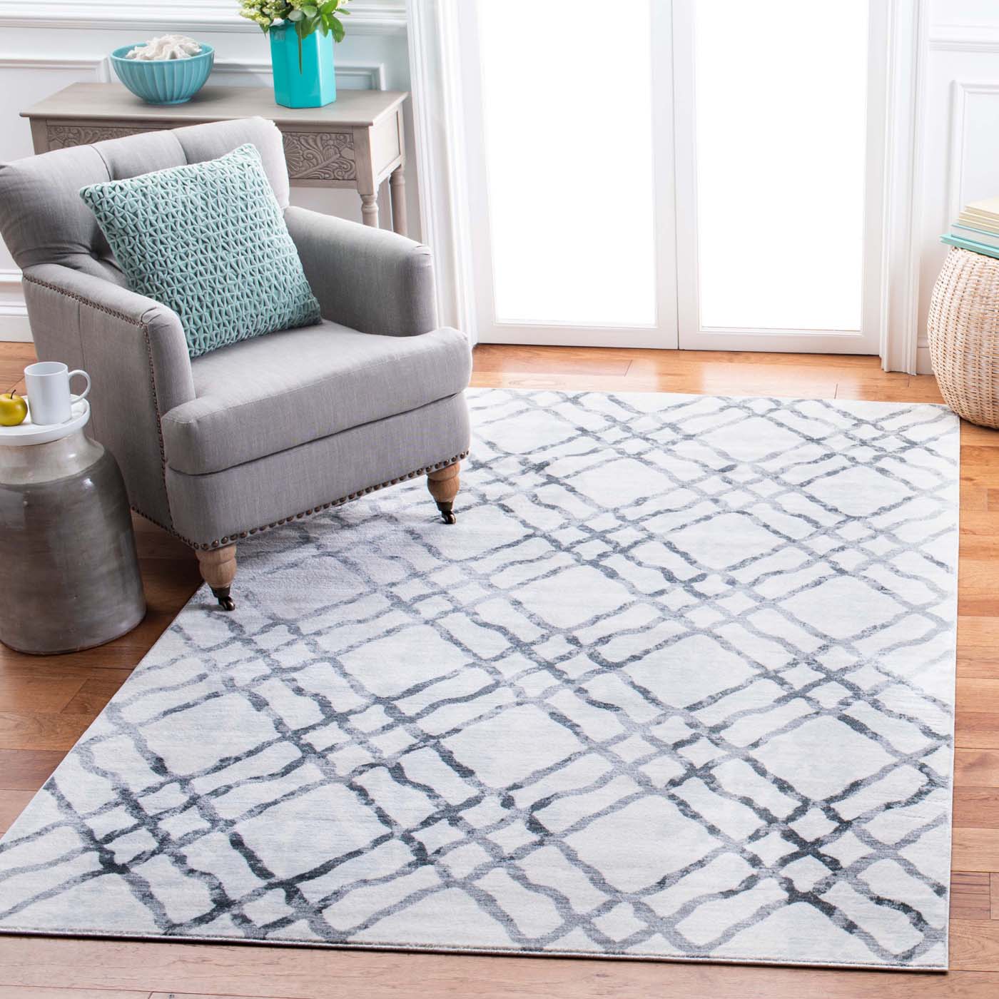Martha Stewart 0957 Rug | Martha Stewart - MSR0957 - Ivory / Grey