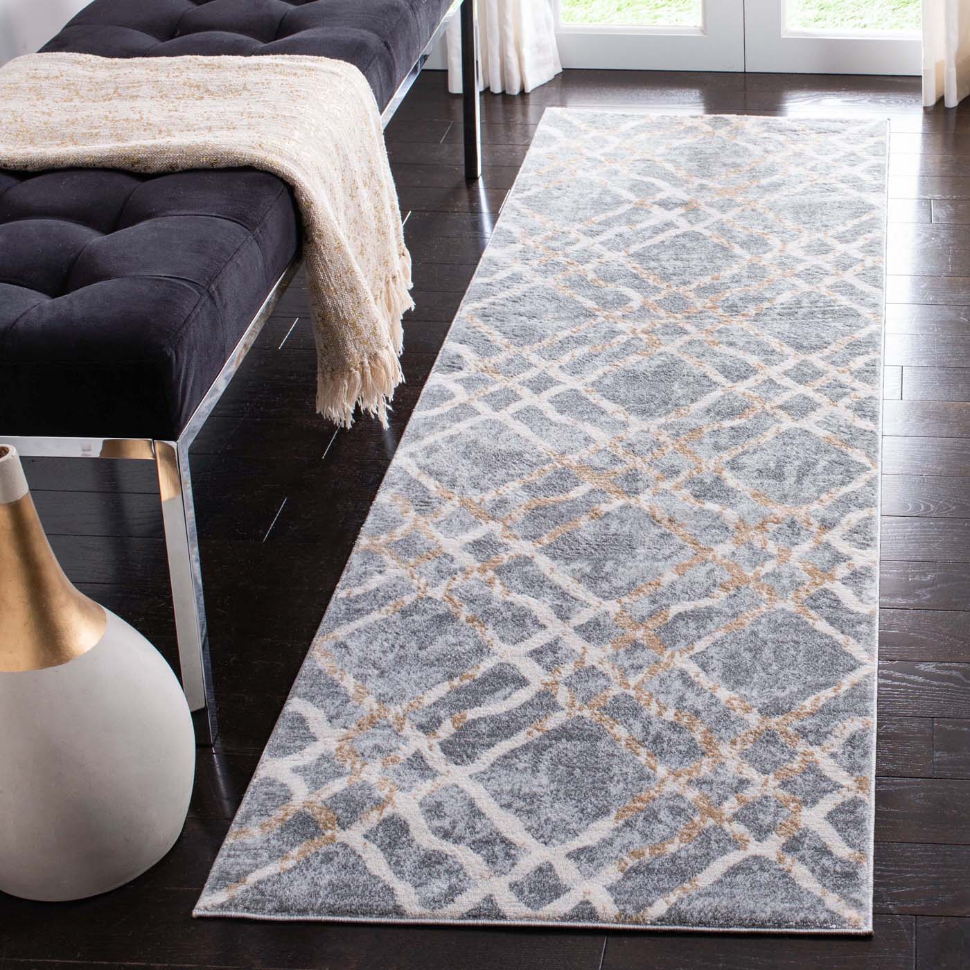 Martha Stewart 0957 Rug | Martha Stewart - MSR0957 - Silver / Ivory