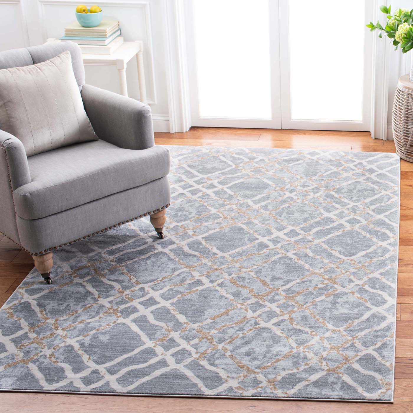 Martha Stewart 0957 Rug | Martha Stewart - MSR0957 - Silver / Ivory