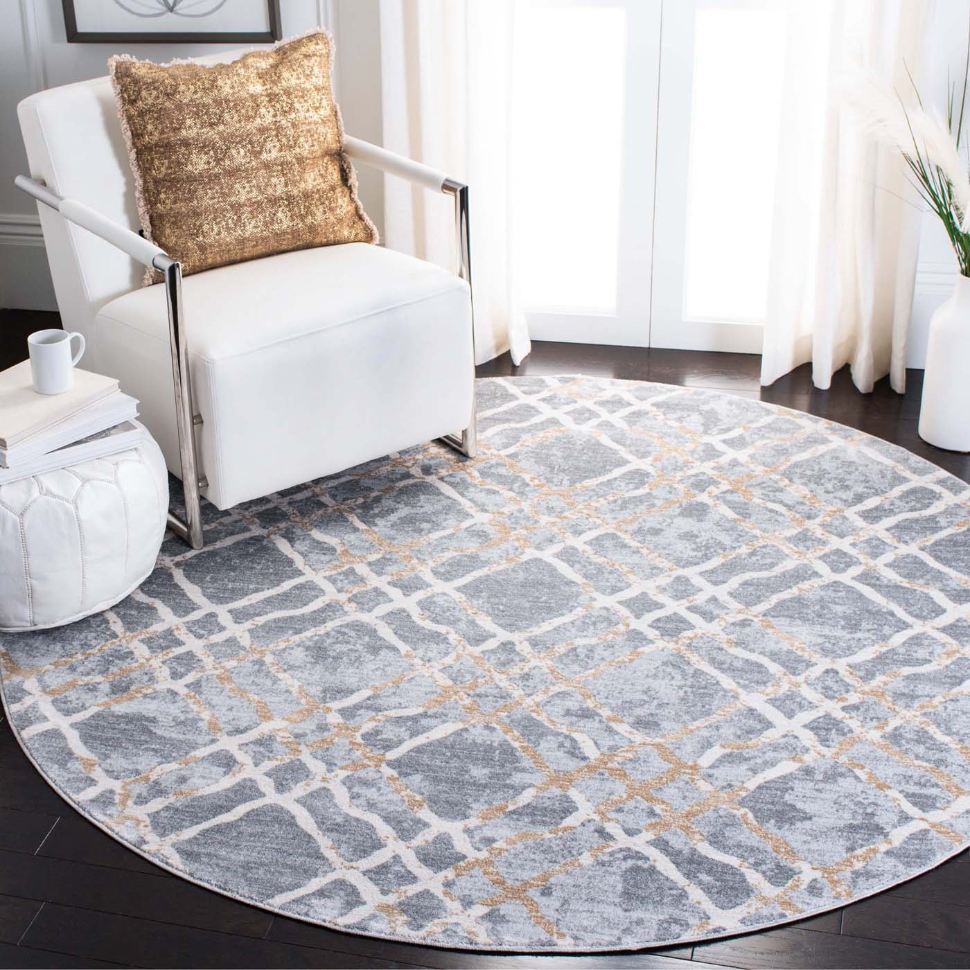 Martha Stewart 0957 Rug | Martha Stewart - MSR0957 - Silver / Ivory