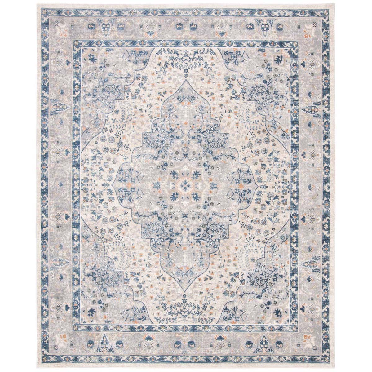 Martha Stewart 693 Rug | Martha Stewart - MSR693 - Cream / Blue