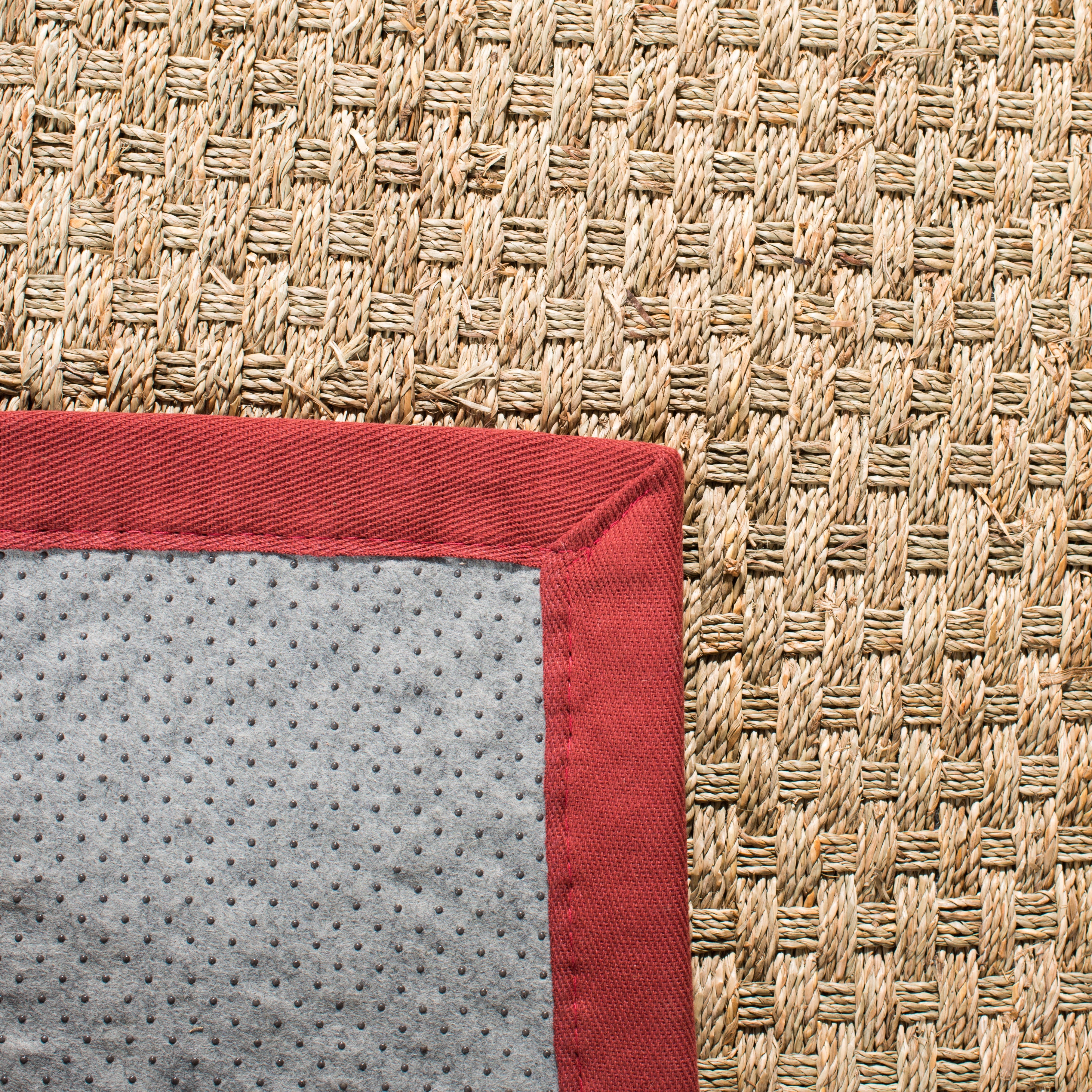 Natural / Burgundy Red