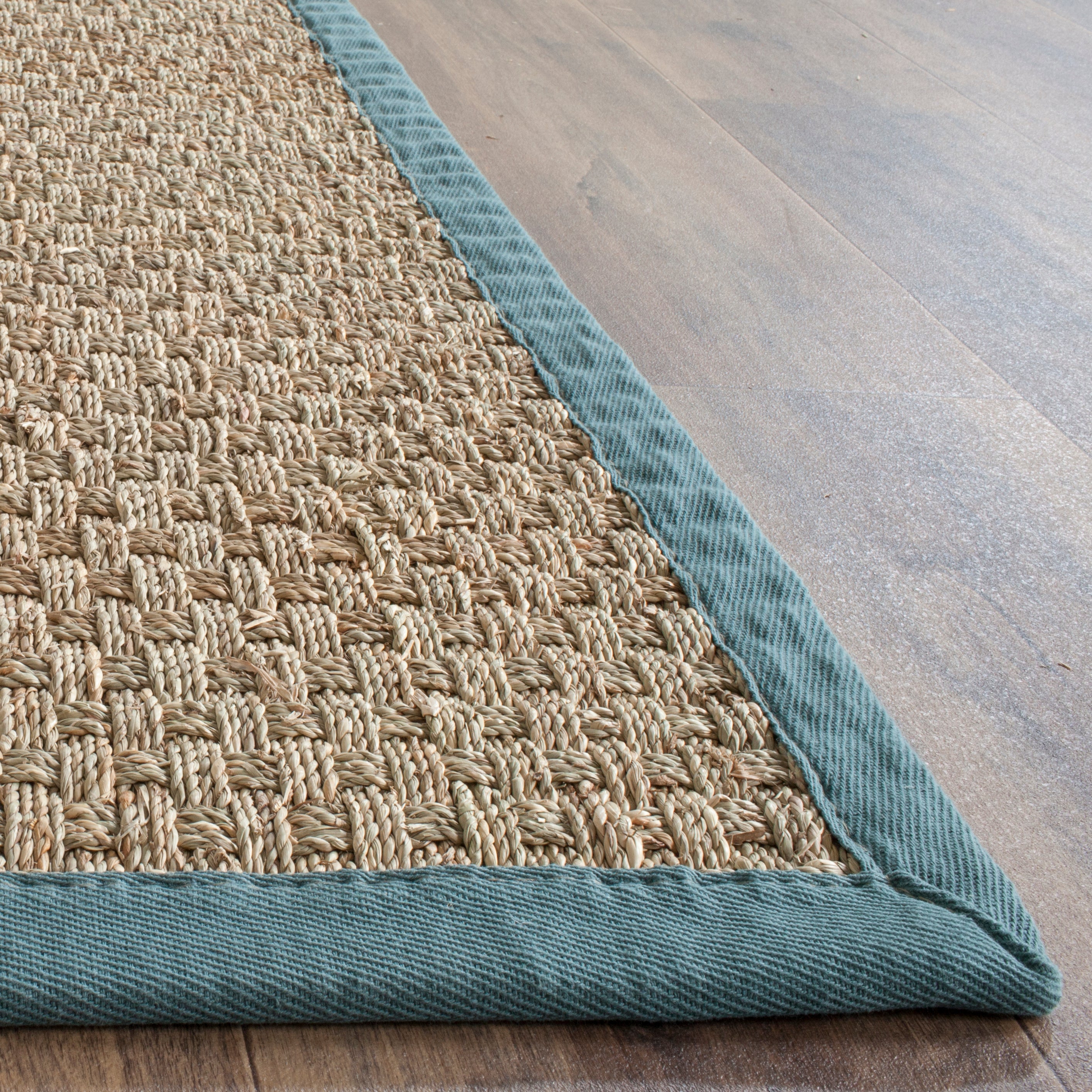 Natural / Dusty Teal Blue