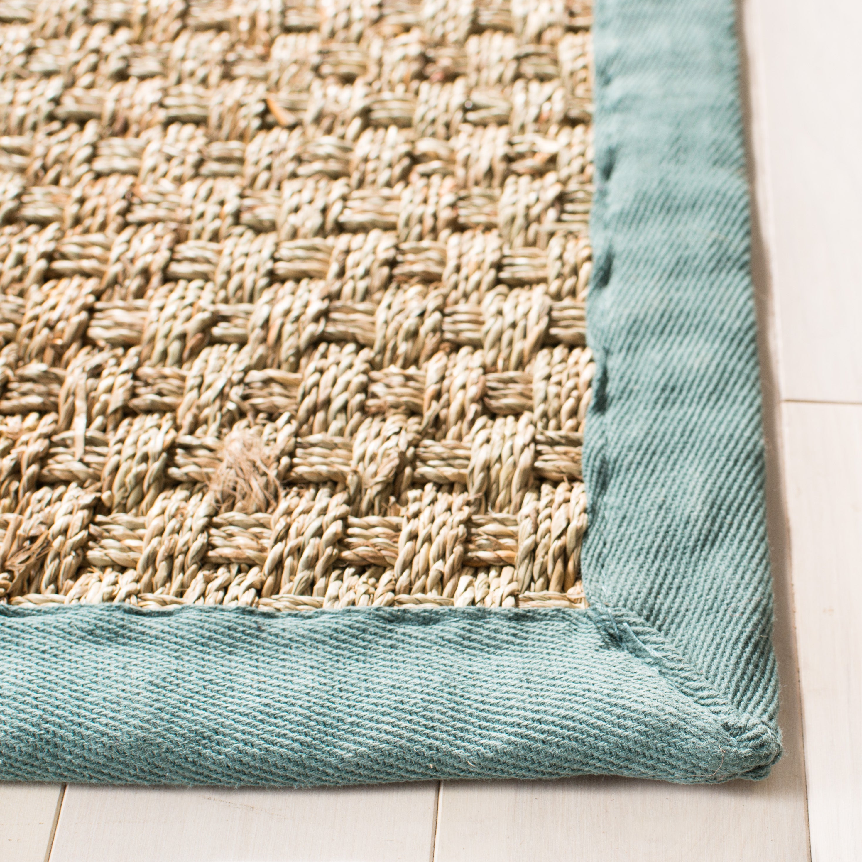Natural / Dusty Teal Blue
