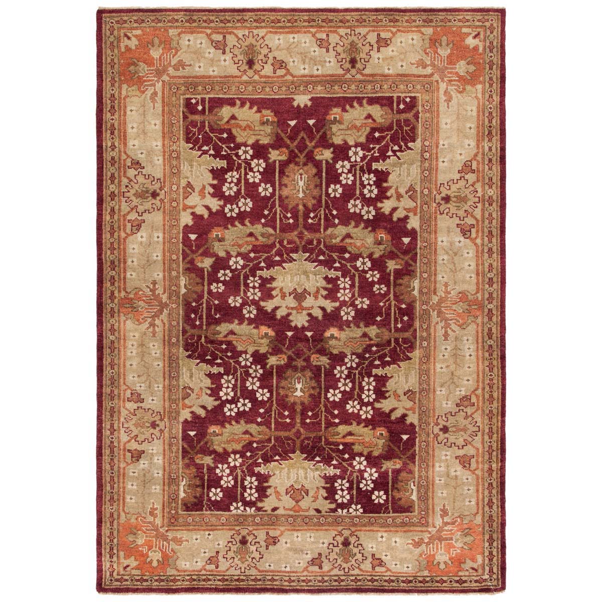 Oushak 108 Rug | Safavieh - OSH108A - Red / Green
