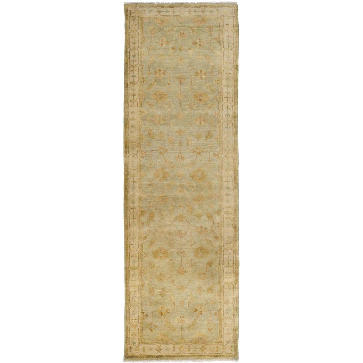 Oushak 141 Rug | Safavieh - OSH141A - Soft Green / Ivory