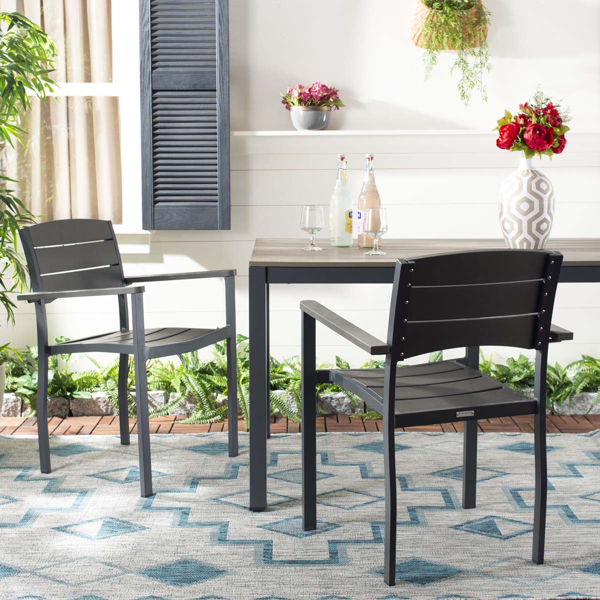 Safavieh Gerhardt Stackable Chair , PAT4032 - Grey (Set of 2)