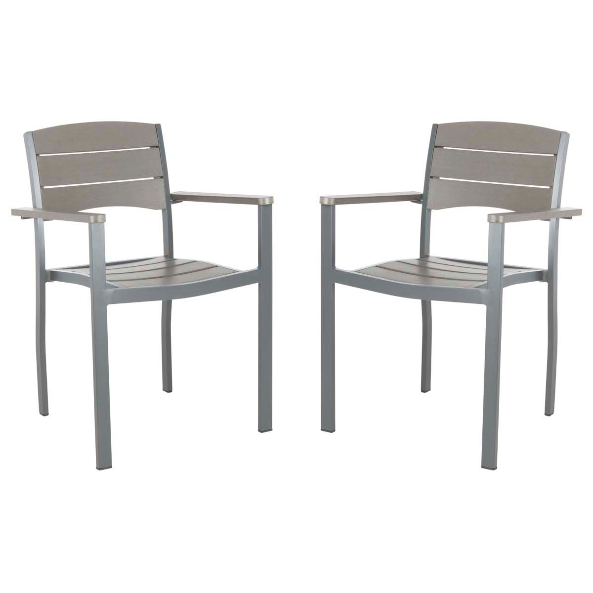Safavieh Gerhardt Stackable Chair , PAT4032 - Grey (Set of 2)