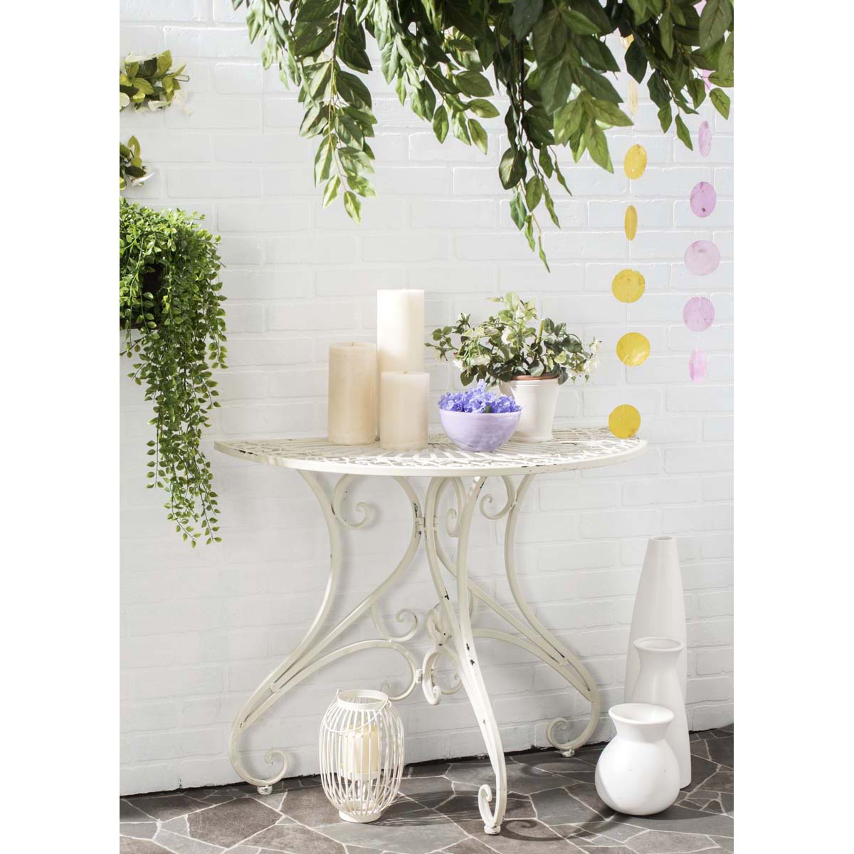 Annalise Accent Table | Safavieh - PAT5008 - Antique White