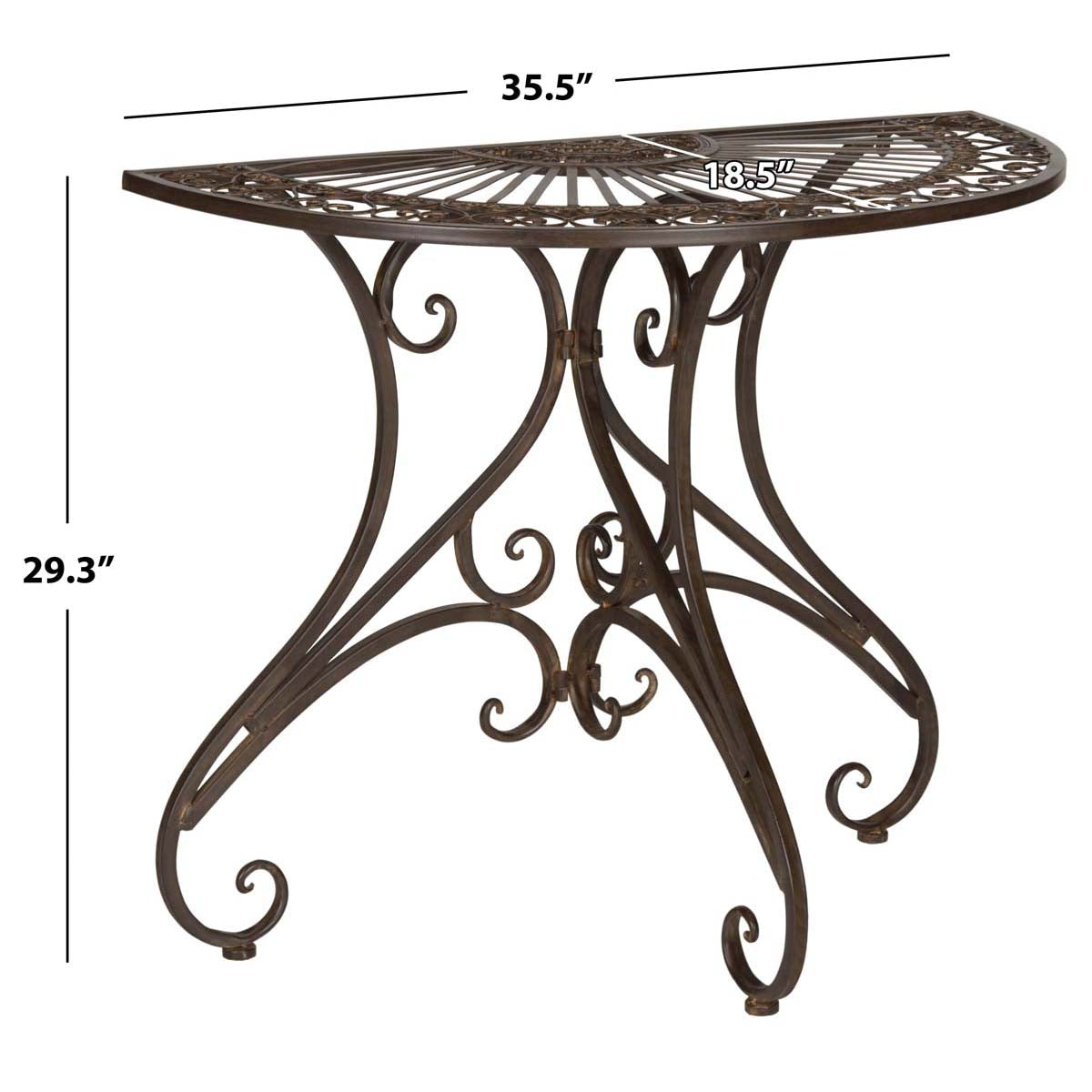 Annalise Accent Table | Safavieh - PAT5008 - Rustic Brown