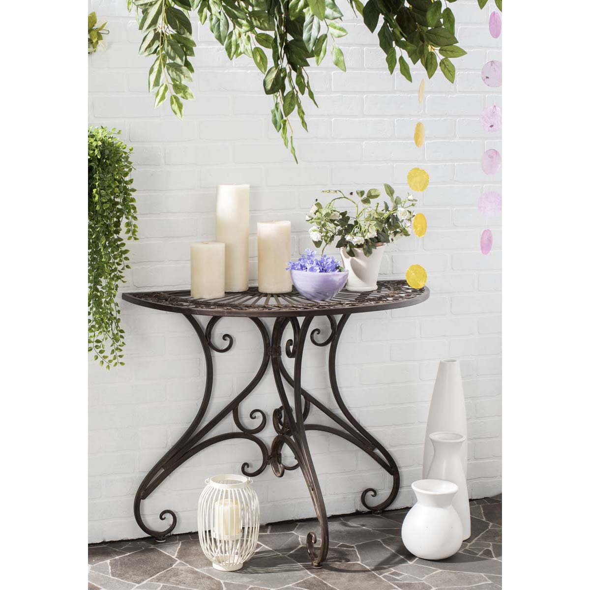 Annalise Accent Table | Safavieh - PAT5008 - Rustic Brown