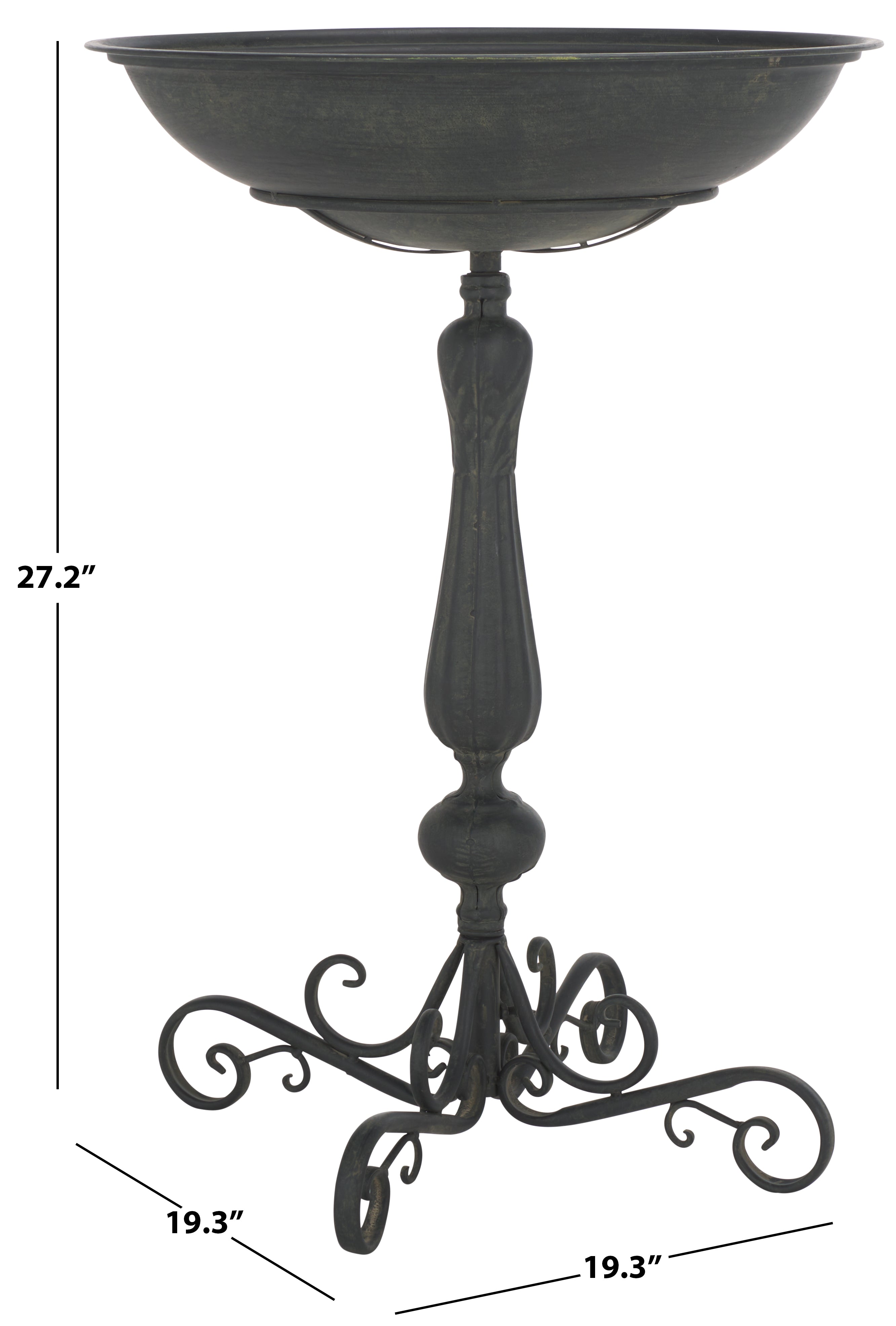 Orian Bird Bath | Safavieh - PAT5023 - Black