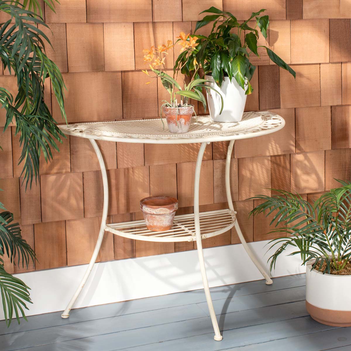 Safavieh Genson End Table , PAT5027 - Pearl White