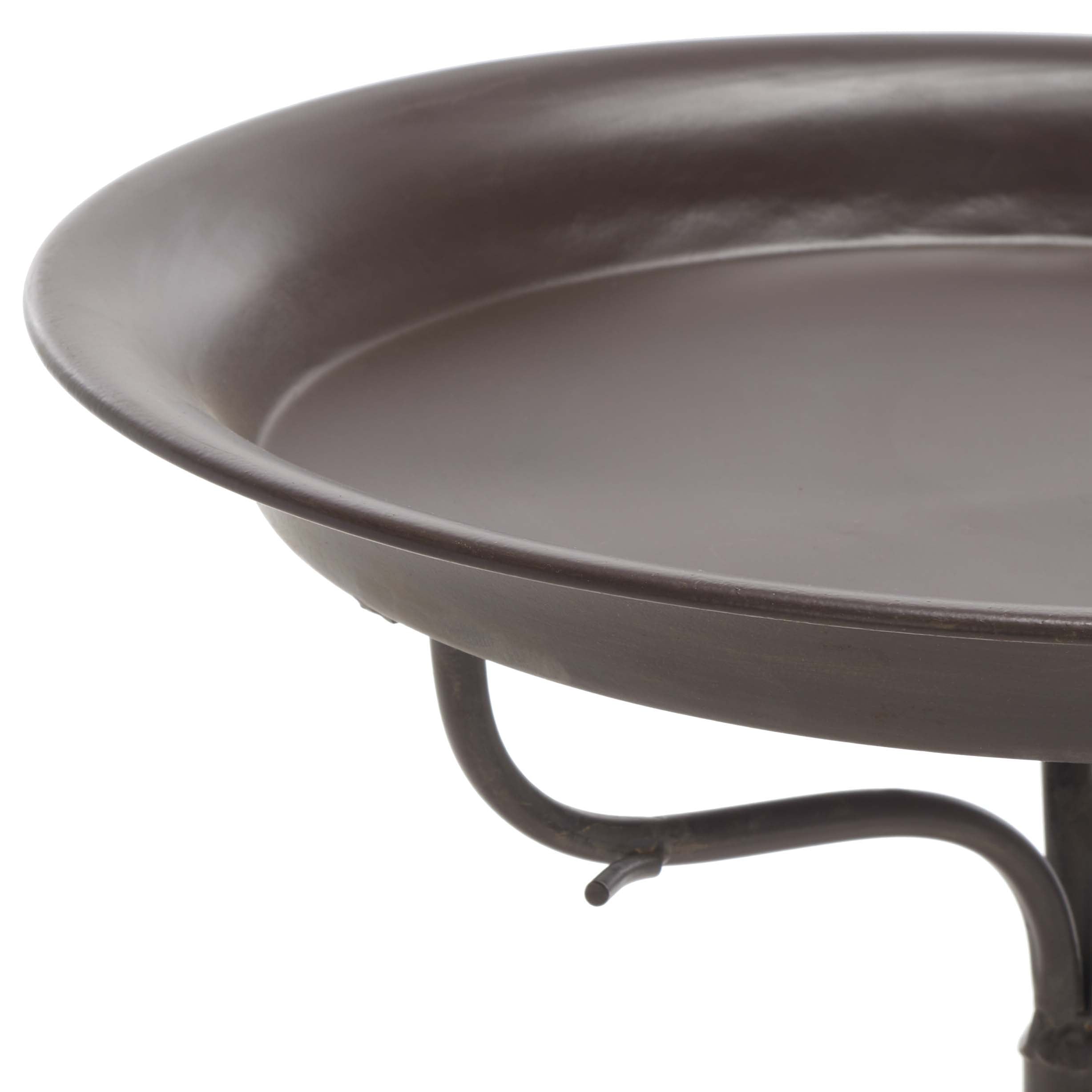 Nigel Bird Bath | Safavieh - PAT5032 - Rustic Brown